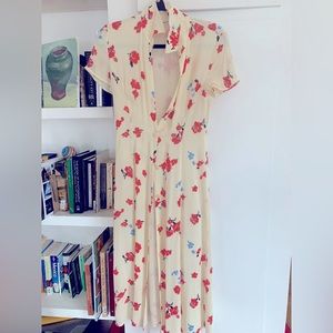 Reformation floral maxi dress, size 2